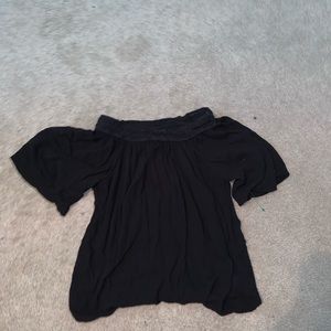 Black sleeveless top